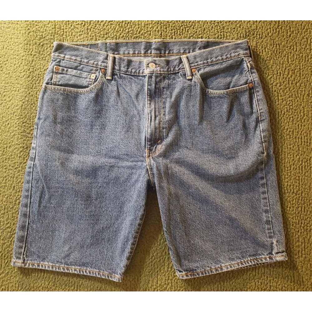 Levi's 505 Shorts Mens Size 40 Blue Medium Wash Denim 100% Cotton